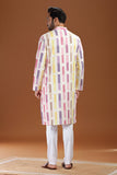 HANDWOVEN IKAT FINE COUNT COTTON LONG KURTA