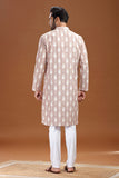 HANDWOVEN IKAT FINE COUNT COTTON LONG KURTA