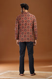 PRINTED COTTON SHORT KURTA FULL SLEEVES