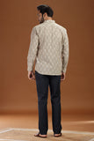 HANDWOVEN IKAT FINE COUNT COTTON SHIRT