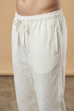 Men’s 100% handloom cotton pyjama with elastic waist and drawstring