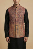 MENS WOVEN JACQUARD WAISTCOAT