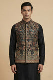 MENS WOVEN JACQUARD WAISTCOAT