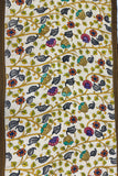 SRIKALAHASTI PEN KALAMKARI NATURAL DYED NELLORE SILK ZARI BORDER SAREE