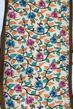 SRIKALAHASTI PEN KALAMKARI NATURAL DYED NELLORE SILK ZARI BORDER SAREE
