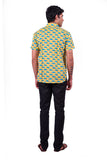 BLOCKPRINT SHIRT HALF SLIM FIT