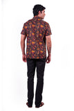 BLOCKPRINT SHIRT HALF SLIM  FIT