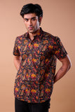 BLOCKPRINT SHIRT HALF SLIM  FIT