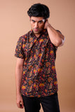 Hand Block Print Cotton Shirt with Half Sleeves - Traditional Artistry meets Contemporary Fashion