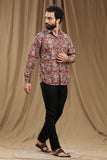 KALAMKARI BLOCK PRINT SHIRT REGULAR FIT