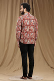 KALAMKARI BLOCK PRINT SHIRT REGULAR FIT