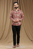 KALAMKARI BLOCK PRINT SHIRT REGULAR FIT