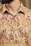 KALAMKARI BLOCK PRINT SHIRT REGULAR FIT