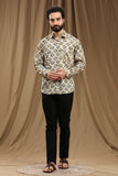 KALAMKARI BLOCK PRINT SHIRT REGULAR FIT