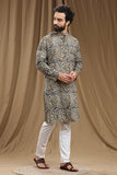 HAND BLOCK KALAMKARI COTTON LONG KURTA