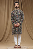 HAND BLOCK KALAMKARI COTTON LONG KURTA