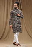 HAND BLOCK KALAMKARI COTTON LONG KURTA