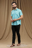 HAND BLOCK PRINT SHIRT REGULAR FIT