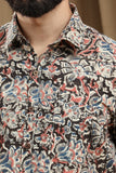 KALAMKARI BLOCK PRINT SHIRT REGULAR FIT