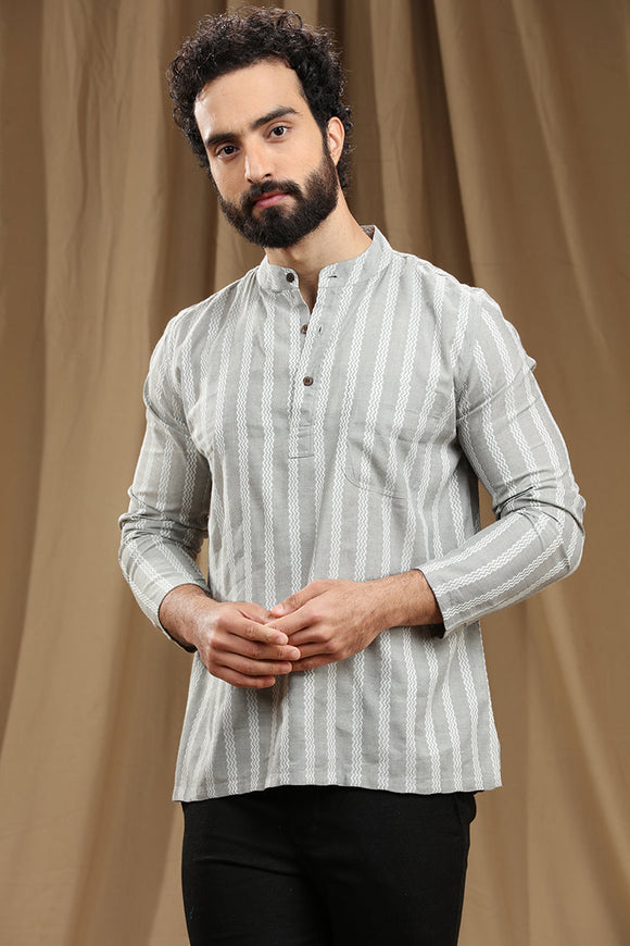 Exquisite Men's Cotton Short Kurta | Full Sleeves,DOBBY COTTON SHORT KURTA,kurtas for men,mens kurtas,men kurtas,men short kurtas,short kurtas for men,mens short kurtas,buy kurtas online,buy online kurtas,mens Full sleeves short kurtas, Trendy Designs, and Unmatched Comfort - Shop Now