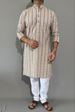 COTTON HANDBLOCK LONG KURTA