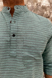 KANTHA COTTON SHORT KURTA