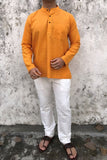 COTTON TEXTURED SHORT KURTA