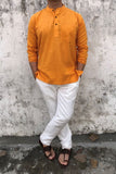 COTTON TEXTURED SHORT KURTA