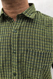 COTTON DOBBY CHECKED SHIRT