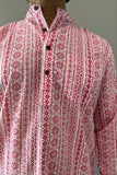 COTTON HANDBLOCK LONG KURTA