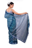 HAND BLOCK SAREE WITH RUNNING BLOUSE ( Image Blouse not included)