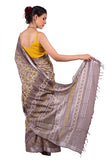 HAND BLOCK SAREE WITH RUNNING BLOUSE ( Image Blouse not included)