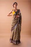 HAND BLOCK SAREE WITH RUNNING BLOUSE ( Image Blouse not included)