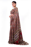 KALAMKARI CHANDERI SAREE WITH RUNNING BLOUSE ( Image Blouse not included)