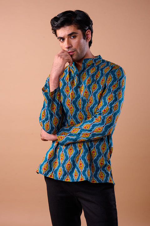 Stylish Short Kurta Pajama BLOCKPRINT SHORT KURTA